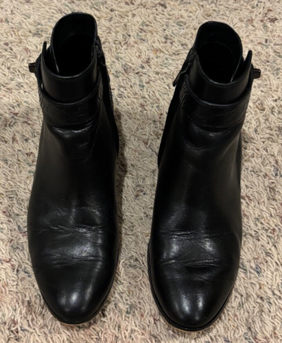 Coach Patricia Mat Damen-Stiefeletten Leder schwarz Größe 8B A00235