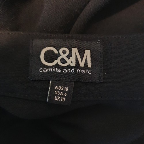 Camilla & Marc dropped crotch pants trousers Sze 10 black pockets C&M RRP $350 - Foto 9 di 9