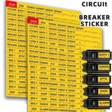 2 Set Circuit Breaker Sticker Circuit Breaker Electrical Panel Box Labels Decals