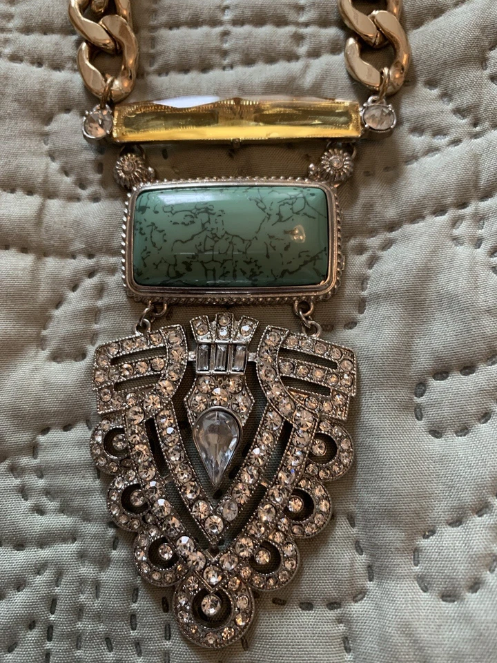 Extraordinaria pieza de collar de bisutería turquesa de Baublebar Foto 4 de 4