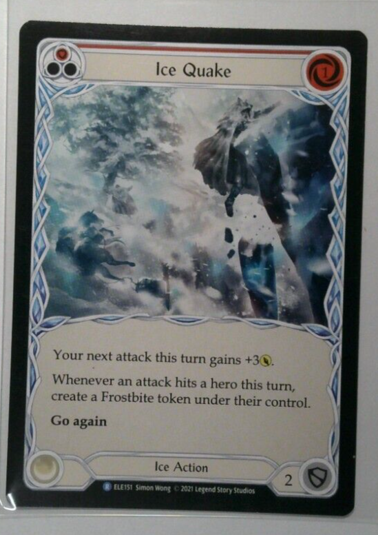flesh and blood ice cards Flesh And Blood (FAB) - Ice Quake *Red*