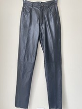 Wilsons Maxima Black Genuine Leather Pants Women  s Size 6 Long