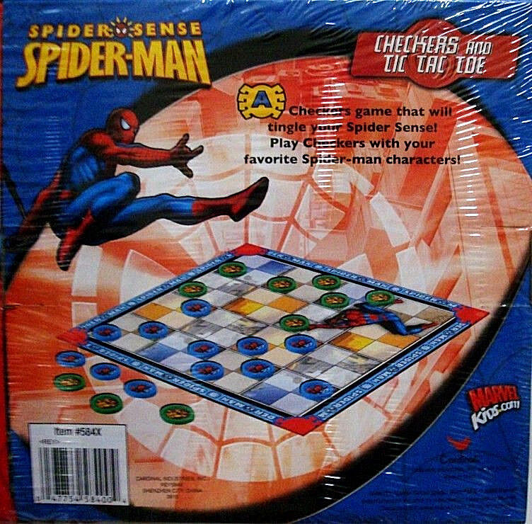 MARVEL SPIDER-MAN,3 PACK BOARD GAME SET,WITH 5 SPIDERMAN BOARD