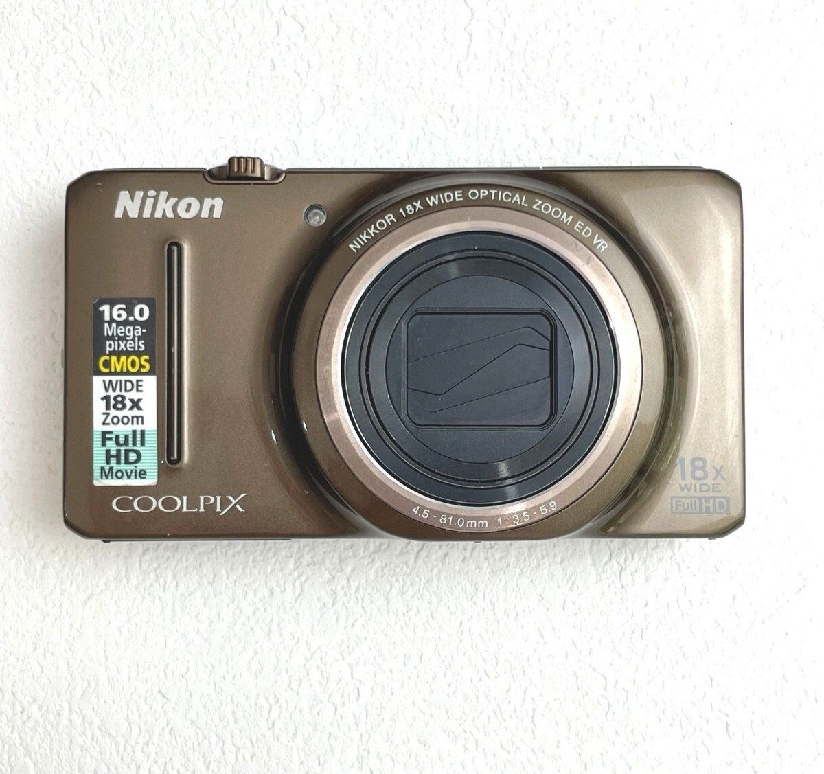 Nikon COOLPIX S9200 Digital Camera 16MP Wide Zoom Full HD 18x Zoom