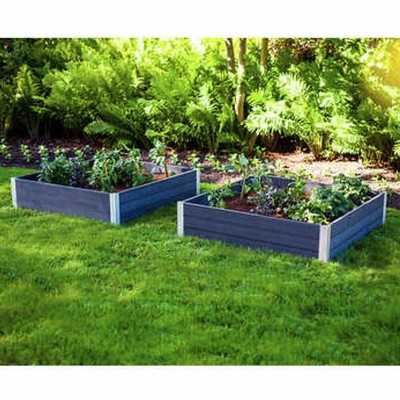 Raised Garden Bed Box Garden Vegetables Flowers Outdoor Sandbox