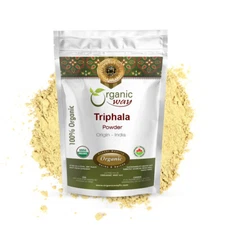 Organic Way Triphala Herbal Powder - Organic, Kosher & USDA Certified