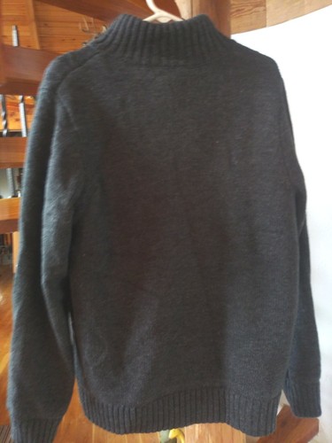 New Northwest Territory Sherpa Lined zip up Sweater Jacket Gray Men’s Size Sm. - Picture 4 of 8