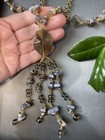 Gemstone Pearl Sautoir Tassel Pre-owned Vintage Necklace Estate Fine Jewelry