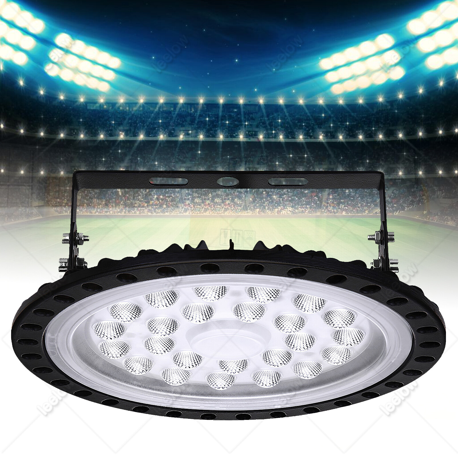 10x 100W 10000LM UFO LED Hallenbeleuchtung Hallenleuchte Hallenstrahler Highbay