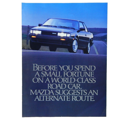 フォトビジョン MAZDA 626 DELUXE SPORT COUPE 1987 ADVERTISING | eBay