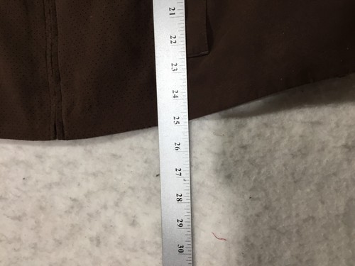 Studio Works Jacket Womens 18 Brown Cut Hole Mesh Full Zip Collar Pockets Lined - Picture 11 of 12
