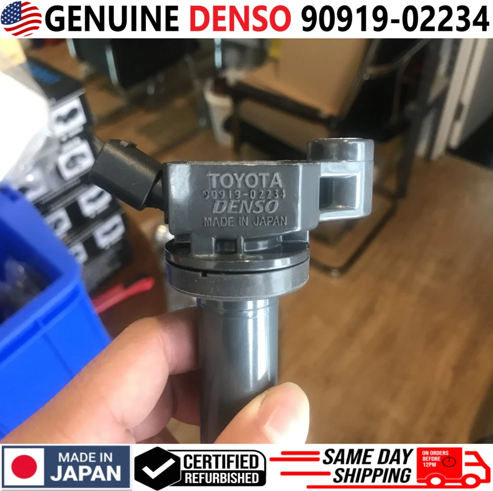 GENUINE DENSO Ignition Coils For 1999-2010 Toyota & Lexus 3.0L 3.3L, 90919-02234 Foto 2 de 4