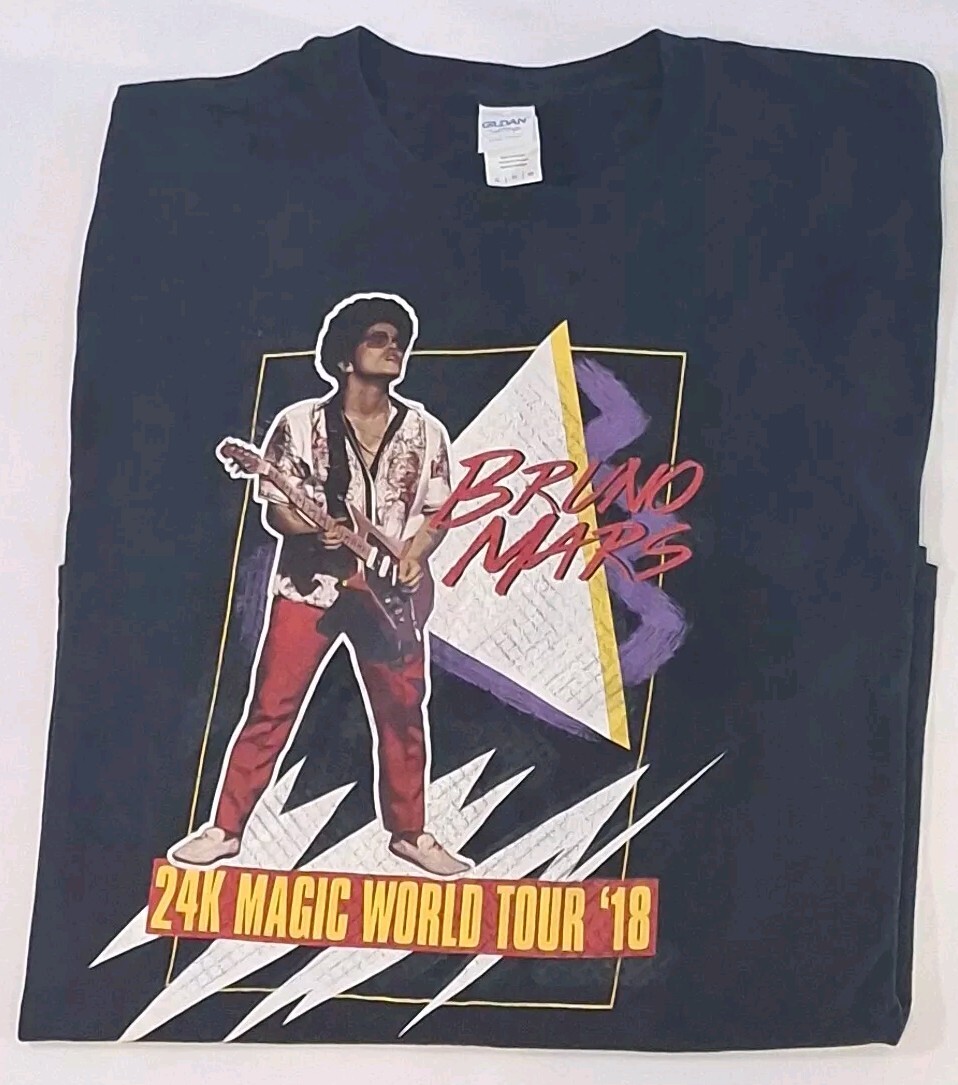 ブルーノマーズ 24Kmagic world tour2018 ツアーTシャツ Bruno Mars 24K World Tour Aloha Stadium Hawaii 2018 XL | eBay