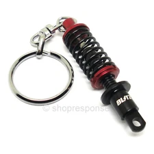 BLITZ Damper ZZ-R Coilover Keychain Key Holder Key Ring Black/Red 18646 Genuine