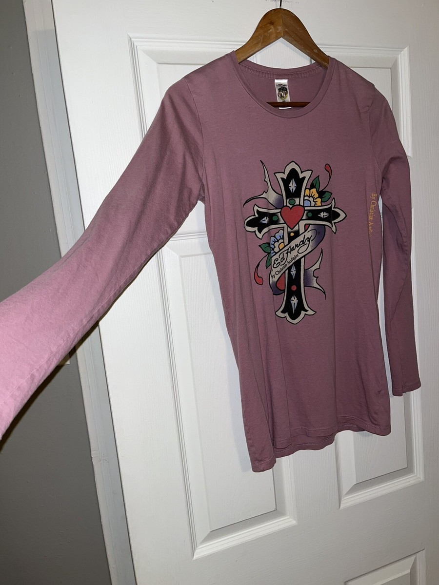 トップス made in USA Y2K ED HARDY beroa foodie Y2k Ed Hardy Short Sleeve Zip up Hoodie - Etsy