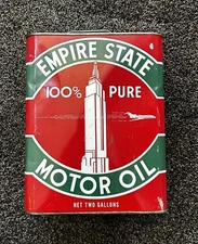 Empire State Motor Oil 2 Gallon Can Rare