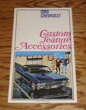 1968 Chevrolet Custom Feature Accessories Sales Brochure 68 Chevy Impala Caprice
