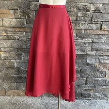 Dance Skirt Wrap Women  s Red One Size Adjustable Semi-Sheer