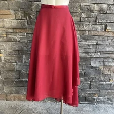 Dance Skirt Wrap Women’s Red One Size Adjustable Semi-Sheer