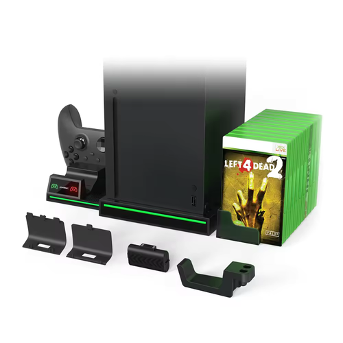 Xbox Series X Soporte de refrigeración Ventilador Controlador Cargador Auriculares Ranuras para juegos AIO - Imagen 2 de 9