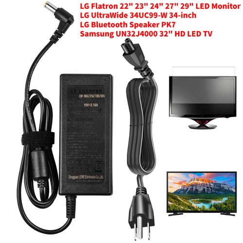 For LG Electronic Power Adapter LG Monitor Charger Flatron IPS236V E2351T  W2286L | eBay