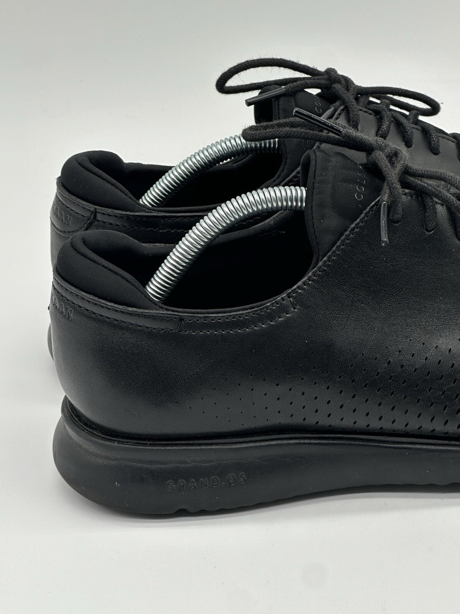 COLE HAAN ZERØGRAND Laser Wingtip Men's Black Oxford Shoes