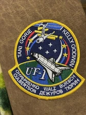 NASA ISS Assembly Mission UF-1 Embroidered Patch Space Shuttle Endeavour STS-108