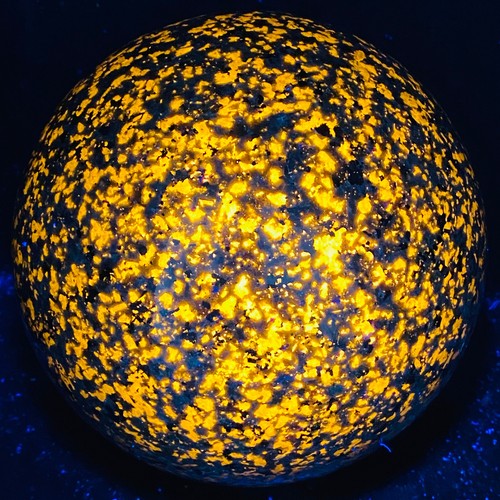 Pietra Fiamma Naturale Sfera sfera di cristallo reiki guarigione 9140G UV cristallo reattivo - Foto 9 di 16