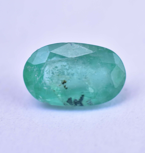 Unheated 1.40 Ct Natural Green Emerald 9.1 mm Certified Colombian Loose Gemstone - Picture 2 of 8