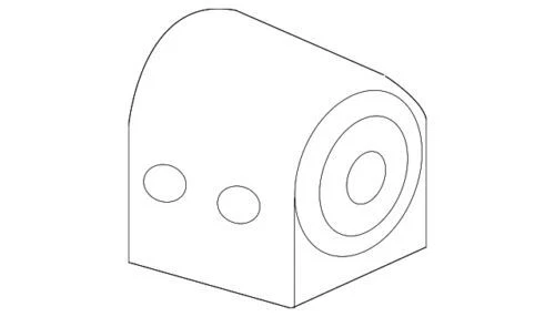 Genuine GM 2003-2007 Saturn Ion 1 2 3 Red Line Insulator Front Stab Shf 15820162 - Image 3 of 4