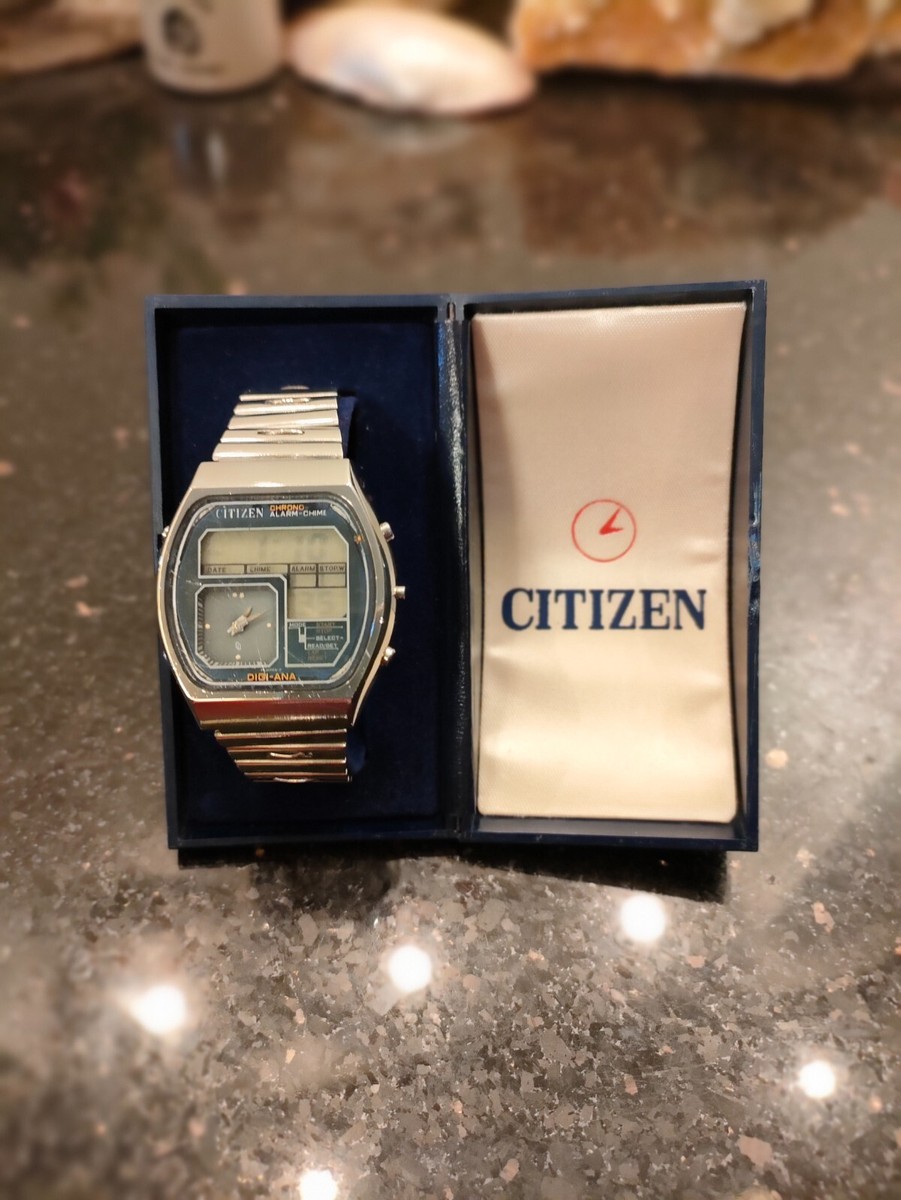 1973 VINTAGE CITIZEN DIGITAL LCD WATCH DIGI-ANA ANALOGUE CHRONO