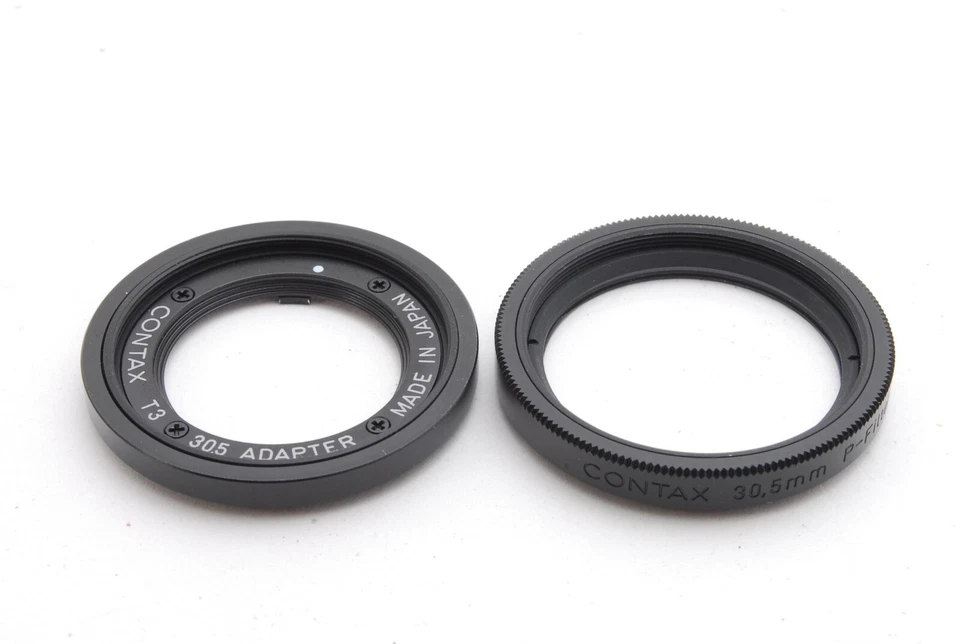 [NEUWERTIG] Contax T3 30,5 Adapter schwarz + 30,5 P Filter Kyocera T3 schwarz aus Japan - Bild 3 von 4