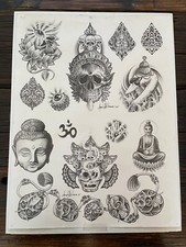 Original Late 90 s Early 2000 s Tattoo Shop Flash Art Vintage B