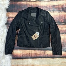 Cisono Moto Vegan Leather Jacket