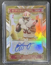2021 Panini NFL XR X-Ponential Ink Jeff Wilson Jr Auto Gold 05/10 49ers