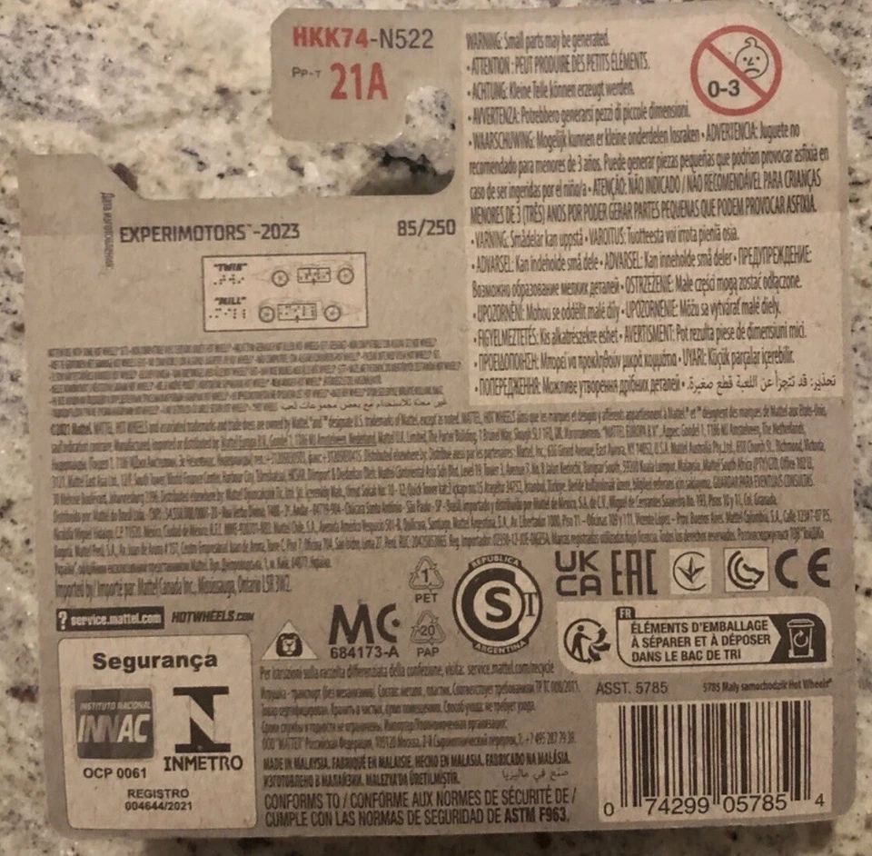 Hot Wheels HW BRAILLE RACER - TWIN MILL ARGENTO 2023 1:64 - Immagine 2 di 2