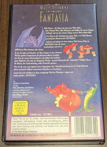 Walt Disneys Meisterwerk FANTASIA VHS PAL 1132/25 Hologram - Bild 2 von 4