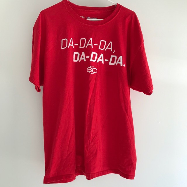 ESPN Sportscenter Mens Champion T Shirt Da-Da-Da, Size XLarge Red | eBay