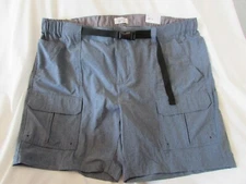 Men's "Croft & Barrow" B&T Size 48, Blue Lightweight Belted Outdoor Cargo Shorts