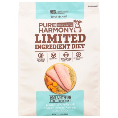 Pure Harmony Ocean Whitefish Sweet Potato Recipe Dog Food LB