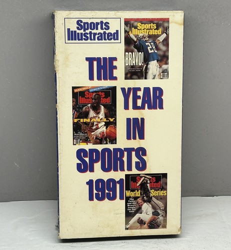 Sports Illustrated 1991 The Year In Sports VHS Video Tape NBA NFL MLB NHL Rare!
