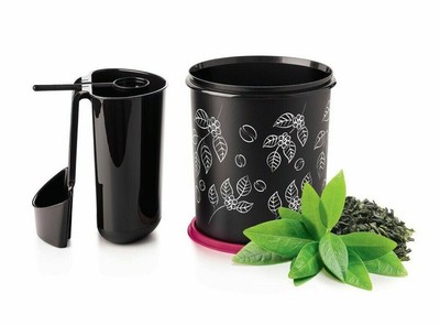 New Tupperware Coffee Station Black Vineyard All In One Place For Filters Scoop Ebay