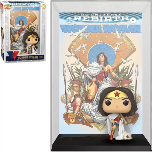 Wonder Woman 80th Rebirth On Throne Comic Cover POP! Figure Toy #03 FUNKO NIB