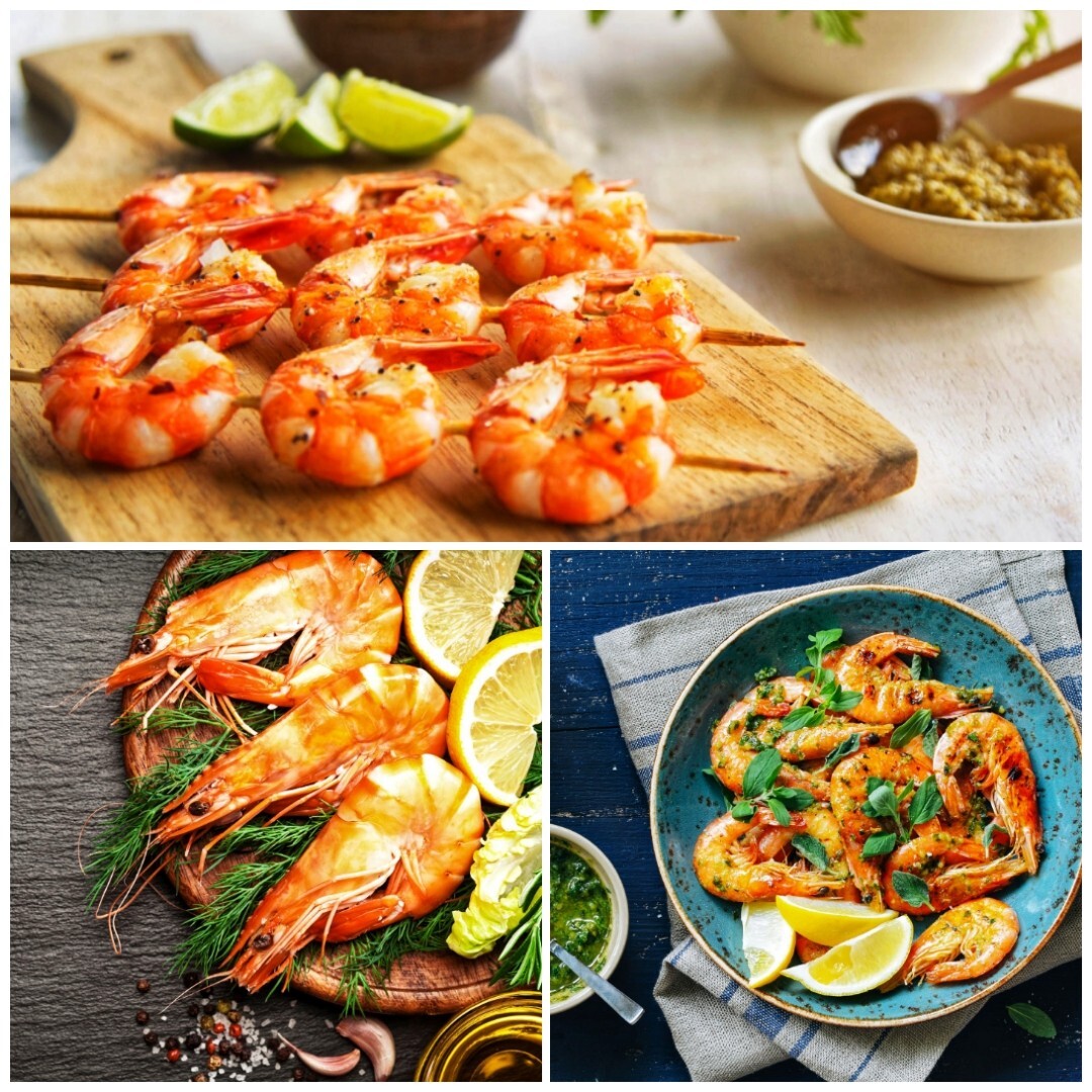 Grandes Gambones Camarones Ceilán Pescado Seco Marisco Salado Bien Limpio Alta Calidad