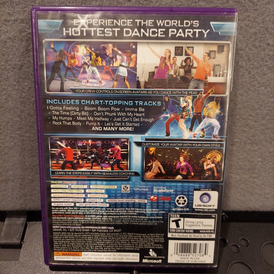 The Black Eyed Peas Experience ( Xbox 360 2011 ) Kinect B410 eBay