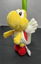 Nintendo Super Mario Koopa Paratroopa Plush 8  Yellow Flying Turtle Wings 2017