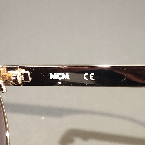MCM 124SN 728 #2 Gold & Brown Rose Azure Sunglasses 58-19-140 Made In China - Picture 6 of 7