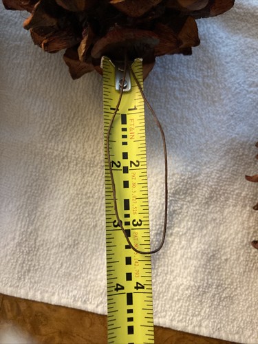 NEW LARGE PINE CONE W/ HANGING WIRE ATTACHED 7"-8" - Picture 7 of 7