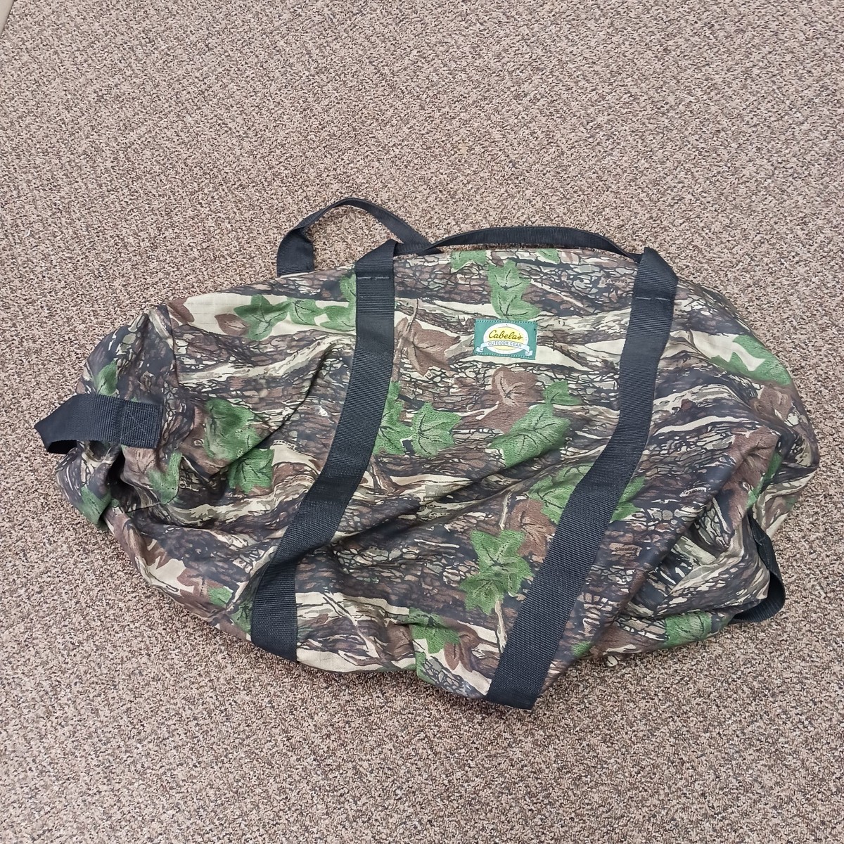【PALE JADE】24FW Belted Duffle Bag - Camo GreenCamoLeatherDuffleBagFHWad