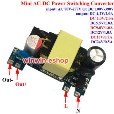  AC-DC 4.2V 5V 9V 12V 24V Micro Converter Isolated Switching Power Supply Board
